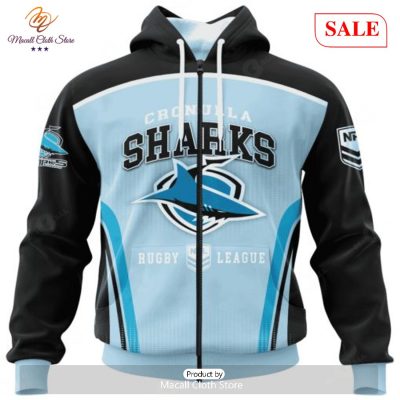 SALE NRL Personalized Cronulla-Sutherland Sharks Special Sideline Design Hoodie Sweatshirt 3D -soulcals