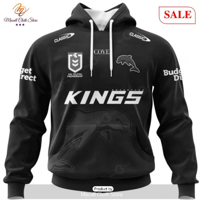 SALE NRL Personalized DolphinsSpecial Monochrome Design Hoodie Sweatshirt 3D -soulcals