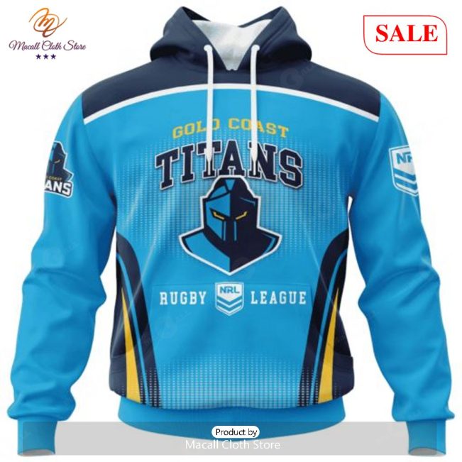 SALE NRL Personalized Gold Coast Titans Special Sideline Design Hoodie Sweatshirt 3D -soulcals