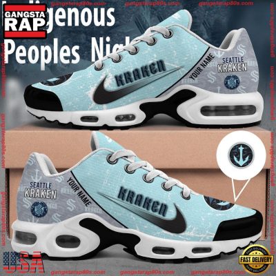 NHL Seattle Kraken Indigenous Peoples Night Custom Name Air Max Plus Shoes Running Sneakers - soulcals
