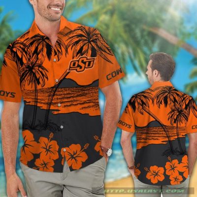 Oklahoma State Cowboys Hibiscus Hawaiian Shirt Beach Short - Hot Sale 2025