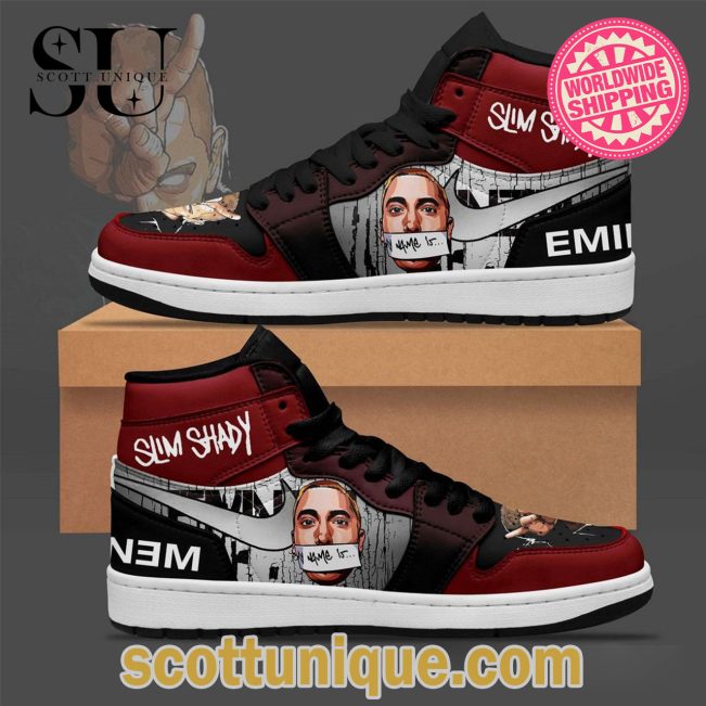 Slim Shady Air Jordan 1 High Top Sneaker -Soulcals.com