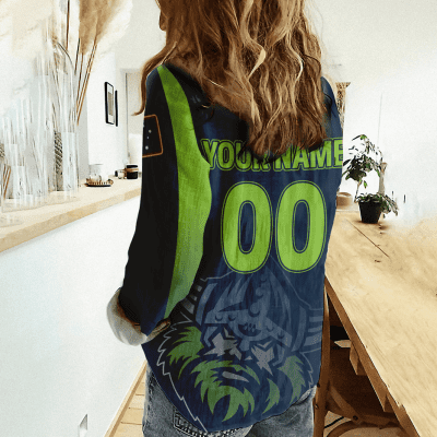 Canberra Raiders NRL, NRL Womens Casual Shirt, Casual Shirt, Womens Casual Shirt Personalized Name & Number Gift For Fans - soulcals.com