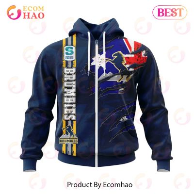 Super Rugby ACT Brumbies Specialized Jersey Concepts With National Flag 3D Hoodie -soulcals