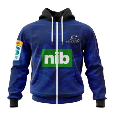 Super Rugby Auckland Blues 2023 Home Kits Hoodie - soulcals