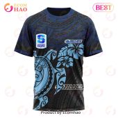 Super Rugby Auckland Blues Special Polynesian Design 3d Hoodie Mesmerising - demo10