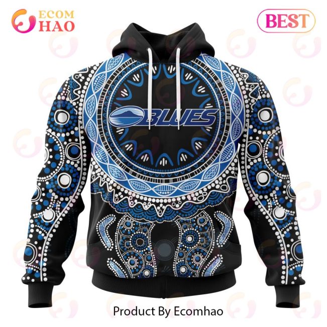 Super Rugby Auckland Blues Specialized Indigenous Outfits Concepts 3D Hoodie -soulcals