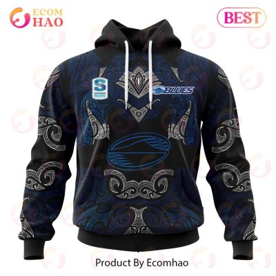 Super Rugby Auckland Blues Specialized Indigenous Outfits Concepts 3D Hoodie -soulcals