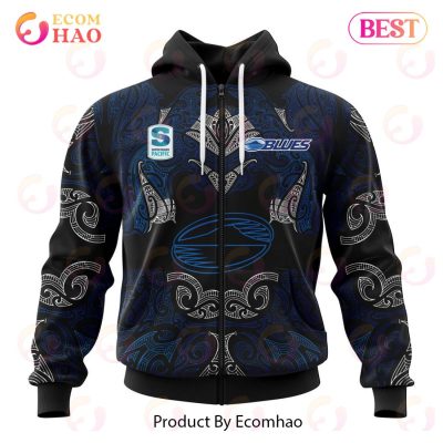 Super Rugby Auckland Blues Specialized Indigenous Outfits Concepts 3D Hoodie -soulcals