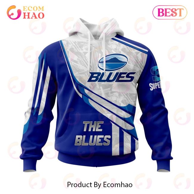 Super Rugby Auckland Blues Specialized Jersey Concepts 3D Hoodie -soulcals