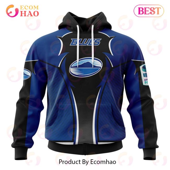 NEW Super Rugby Auckland Blues Specialized Jersey Concepts 3D Hoodie -soulcals