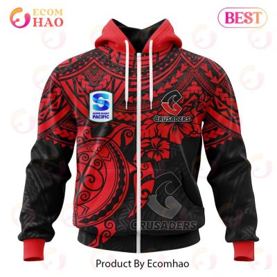Super Rugby BNZ Crusaders Special Polynesian Design 3D Hoodie -soulcals