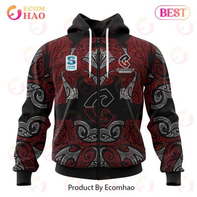 Super Rugby BNZ Crusaders Specialized Indigenous Outfits Concepts 3D Hoodie -soulcals
