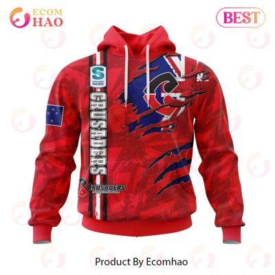 Super Rugby BNZ Crusaders Specialized Jersey Concepts With National Flag 3D Hoodie -soulcals