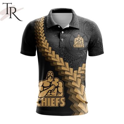 Super Rugby Gallagher Chiefs Special Black And Gold Polo Shirt - soulcals