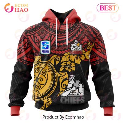 Super Rugby Gallagher Chiefs Special Polynesian Design 3D Hoodie -soulcals