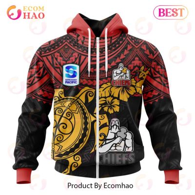 Super Rugby Gallagher Chiefs Special Polynesian Design 3D Hoodie -soulcals
