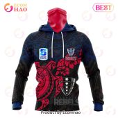Super Rugby Melbourne Rebels Special Polynesian Design 3d Hoodie Cool Dp - demo10