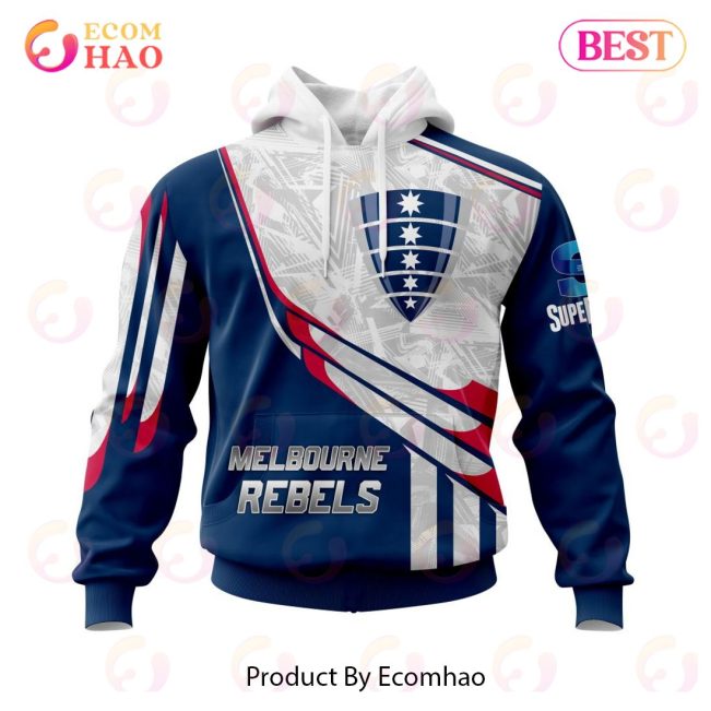 Super Rugby Melbourne Rebels Specialized Jersey Concepts 3D Hoodie -soulcals
