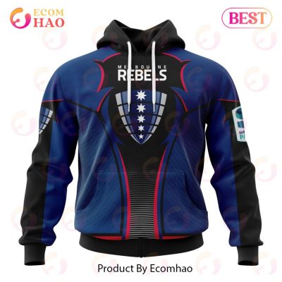NEW Super Rugby Melbourne Rebels Specialized Jersey Concepts 3D Hoodie -soulcals