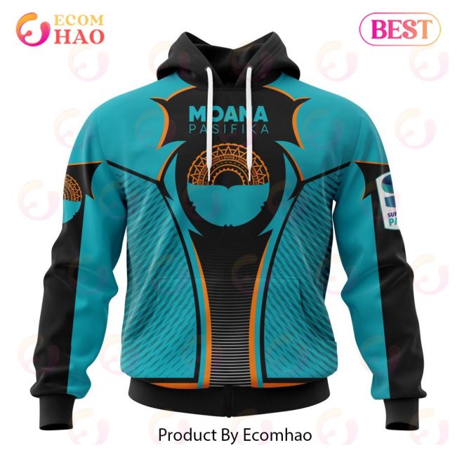 NEW Super Rugby Moana Pasifika Specialized Jersey Concepts 3D Hoodie -soulcals