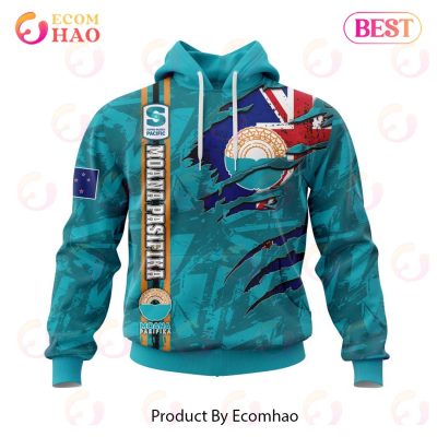 Super Rugby Moana Pasifika Specialized Jersey Concepts With National Flag 3D Hoodie -soulcals