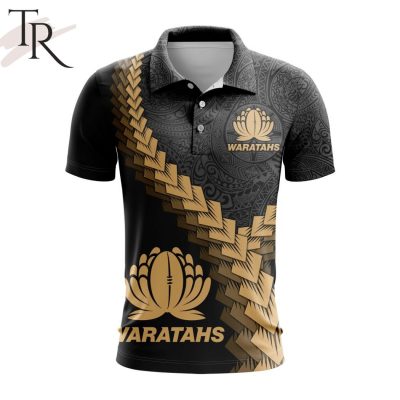 Super Rugby New South Whale Waratahs Special Black And Gold Polo Shirt - soulcals