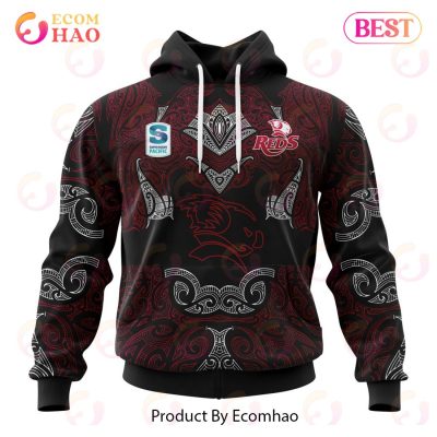 Super Rugby Queensland Reds Specialized Indigenous Outfits Concepts 3D Hoodie -soulcals