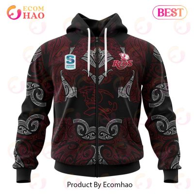 Super Rugby Queensland Reds Specialized Indigenous Outfits Concepts 3D Hoodie -soulcals