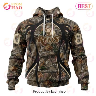 Super Rugby Queensland RedsSpecialized Hunting Camo 3D Hoodie -soulcals