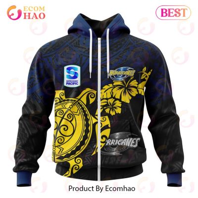 Super Rugby Wellington Huricanes Special Polynesian Design 3D Hoodie -soulcals