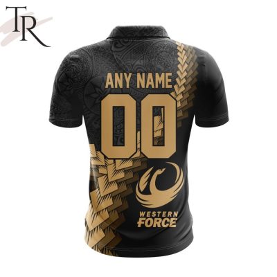 Super Rugby Wellington Hurricanes Special Black And Gold Polo Shirt - soulcals