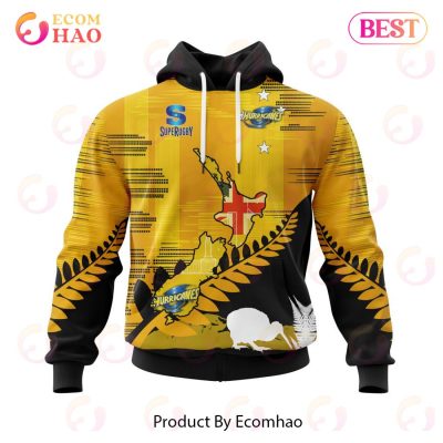 Super Rugby Wellington Hurricanes Specialized Concepts For New Zealand Day Kits 3D Hoodie -soulcals