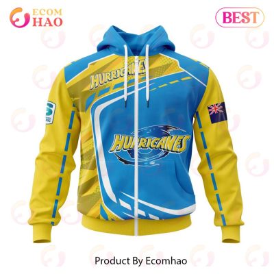 NEW Super Rugby Wellington Hurricanes Specialized Jersey Concepts 3D Hoodie -soulcals