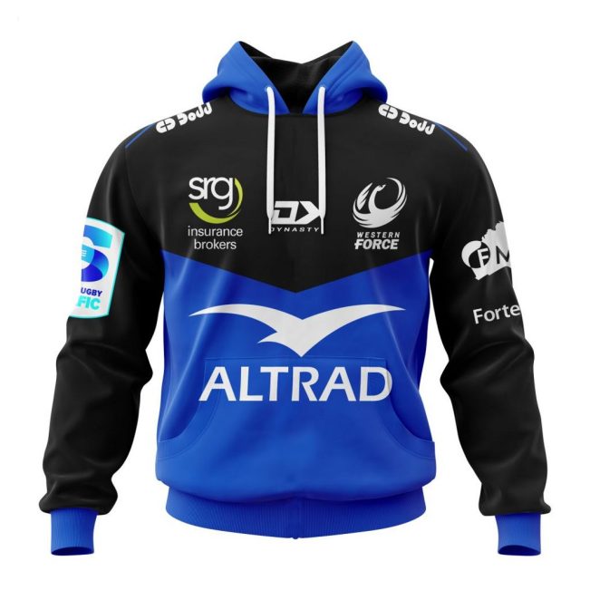 Super Rugby Western Force 2023 Home Kits Hoodie - soulcals