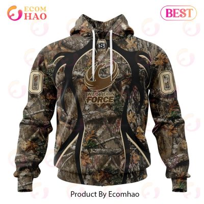 Super Rugby Western Force Specialized Hunting Camo 3D Hoodie -soulcals
