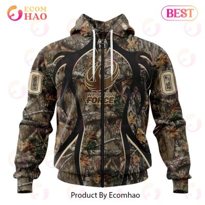 Super Rugby Western Force Specialized Hunting Camo 3D Hoodie -soulcals