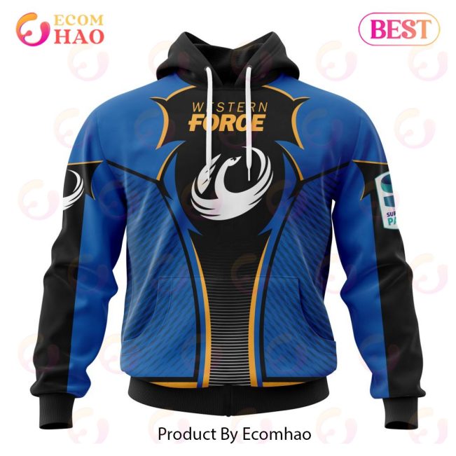 Super Rugby Western Force Specialized Jersey Concepts 3D Hoodie -soulcals