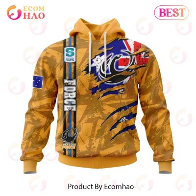 Super Rugby Western Force Specialized Jersey Concepts With National Flag 3D Hoodie -soulcals