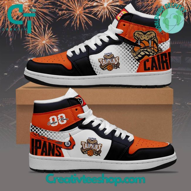 NBL Cairns Taipans Personalized Air Jordan 1 Sneaker - soulcals.com