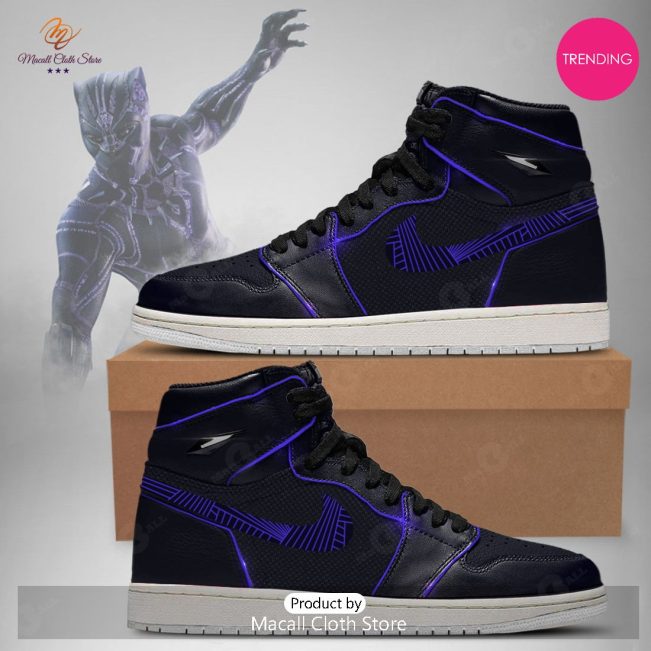 [TRENDING EDITION] 2023 Marvel Avengers Black Panther Air Jordan High Top Sneaker - soulcals