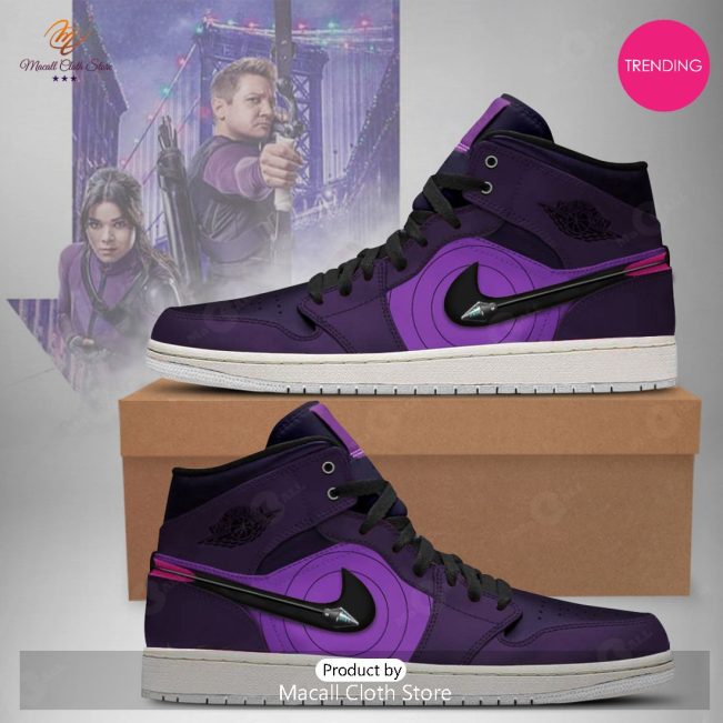 [TRENDING EDITION] 2023 Marvel Avengers Hawkeye Air Jordan High Top Sneaker - soulcals