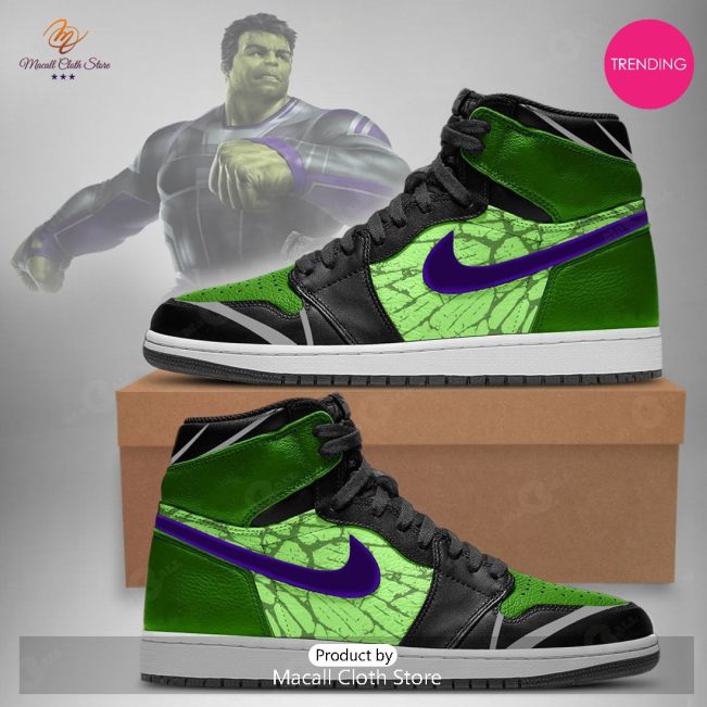 [TRENDING EDITION] 2023 Marvel Avengers The Hulk Air Jordan High Top Sneaker - soulcals
