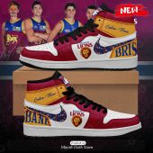 [TRENDING EDITION] AFL Brisbane Lions Personalize Air Jordan High Top Sneaker - soulcals
