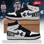 [TRENDING EDITION] AFL Carlton Football Club Personalize Air Jordan High Top Sneaker - soulcals