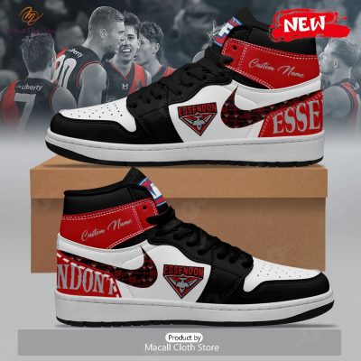 [TRENDING EDITION] AFL Essendon Football Club Personalize Air Jordan High Top Sneaker - soulcals