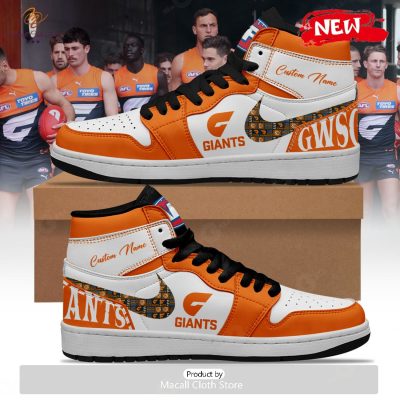 [TRENDING EDITION] AFL Greater Western Sydney Giants Personalize Air Jordan High Top Sneaker - soulcals