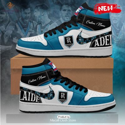 [TRENDING EDITION] AFL Port Adelaide Football Club Personalize Air Jordan High Top Sneaker - soulcals