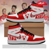 [TRENDING EDITION] AFL Sydney Swans Personalize Air Jordan High Top Sneaker - soulcals