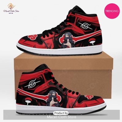 [TRENDING EDITION] Akatsuki Itachi Naruto Jordan High Top Sneakers Anime Shoes - soulcals